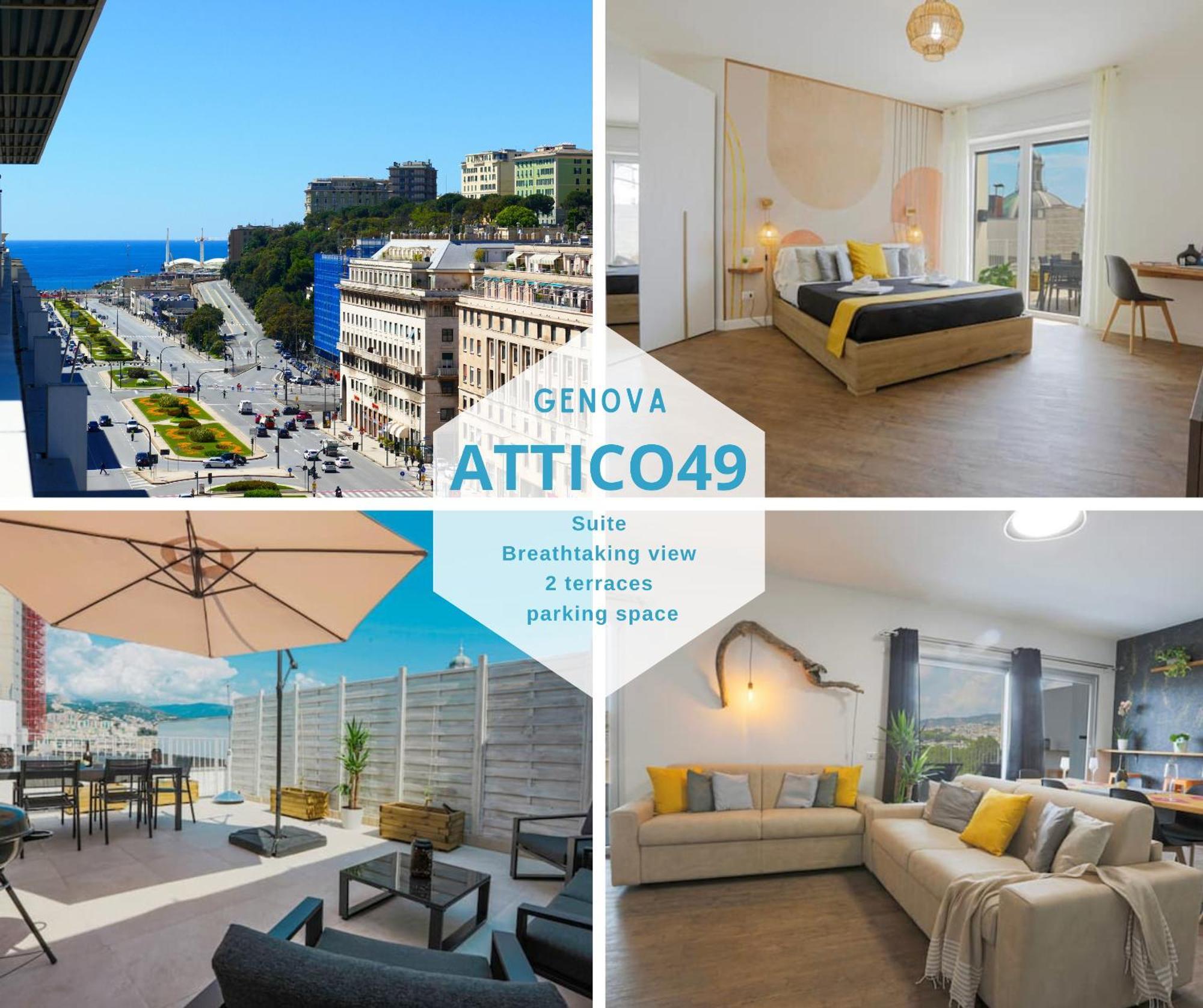 Attico Luxury Con Parcheggio E Terrazza Vista Mozzafiato Apartment Генуа Екстериор снимка